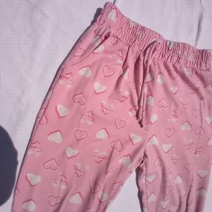 Girls Pink Heart shosho Joggers Sweatpants